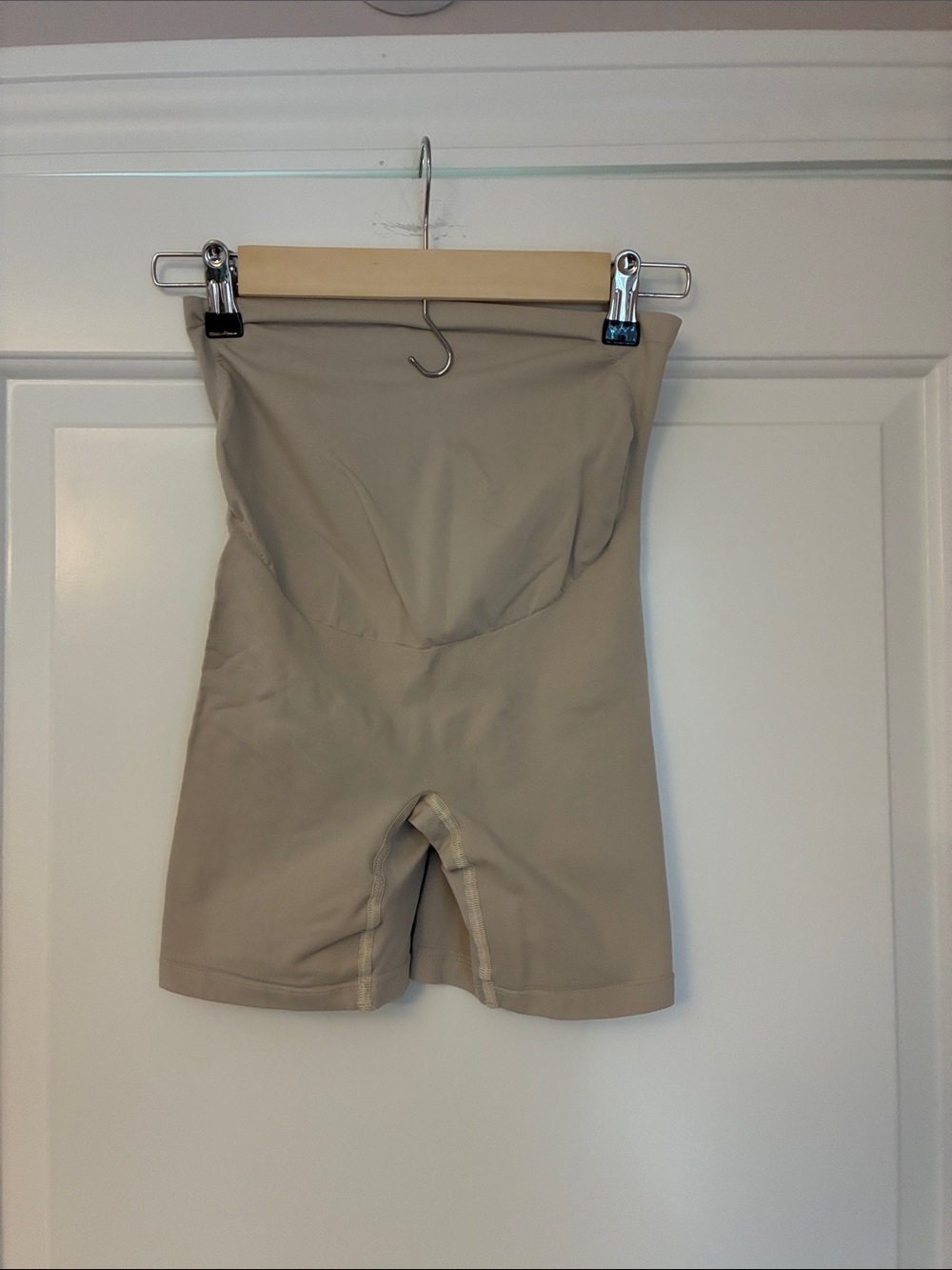 Belly Bandit Maternity High-Waist Shaper Shorts in Tan
